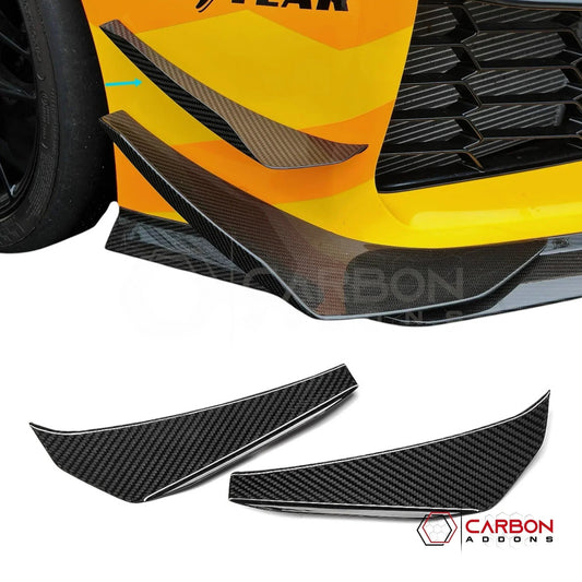 C8 Corvette Z06 / ERay Real Carbon Fiber Upper Canards