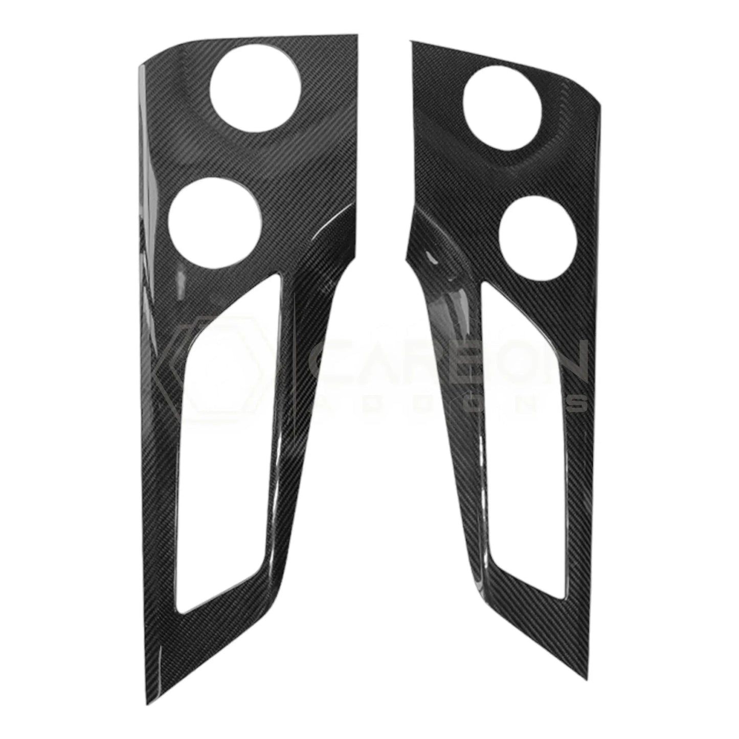 2024+ S650 Mustang Hard Carbon Fiber Door Handle/Speaker Panel Trim Cover