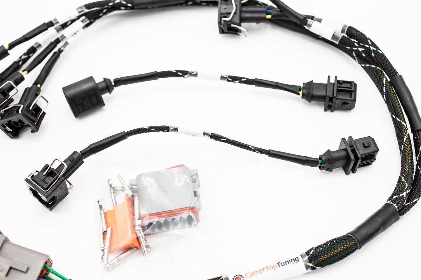 1.8T Injector Tuck Harness v2 w/ IAT, and CAM Leads | Plug n Play | VW  GTI Jetta Golf | Audi TT