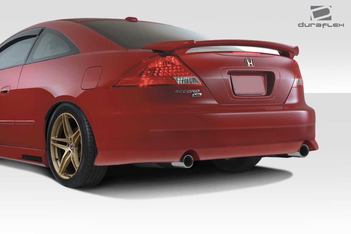 Extreme Dimensions Duraflex V-Speed Rear Bumper Cover Compatible With 2003-2007 Honda Accord - 1 Piece - 100436