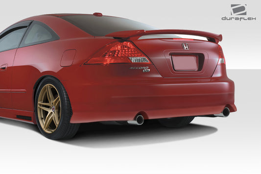 Extreme Dimensions Duraflex V-Speed Rear Bumper Cover Compatible With 2003-2007 Honda Accord - 1 Piece - 100436