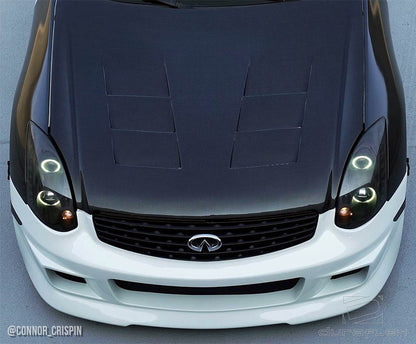 Extreme Dimensions Duraflex Type G Front Bumper Cover Compatible With 2003-2007 Infiniti G Coupe - 1 Piece - 100460