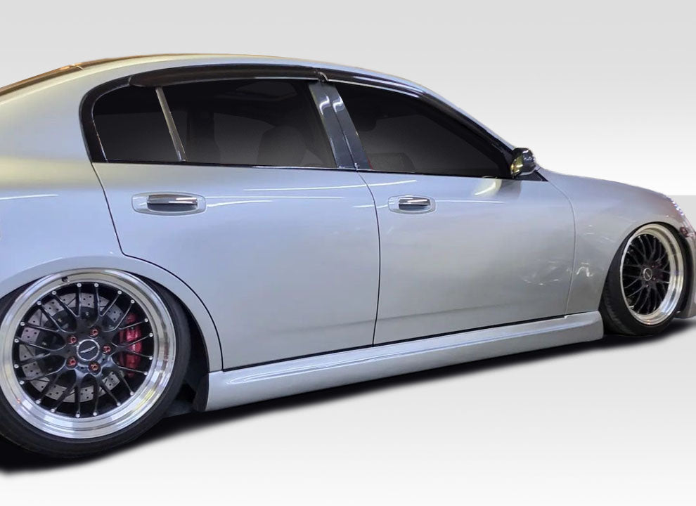 Extreme Dimensions Duraflex GT Competition Side Skirts Compatible With 2003-2004 Infiniti G Sedan - 2 Piece - 100472