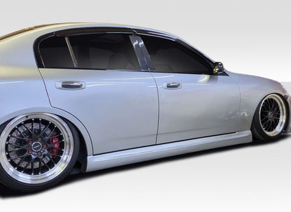 Extreme Dimensions Duraflex GT Competition Side Skirts Compatible With 2003-2004 Infiniti G Sedan - 2 Piece - 100472