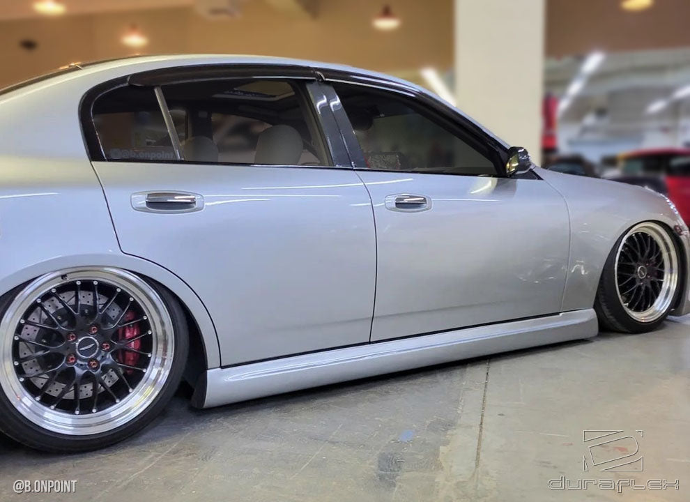 Extreme Dimensions Duraflex GT Competition Side Skirts Compatible With 2003-2004 Infiniti G Sedan - 2 Piece - 100472