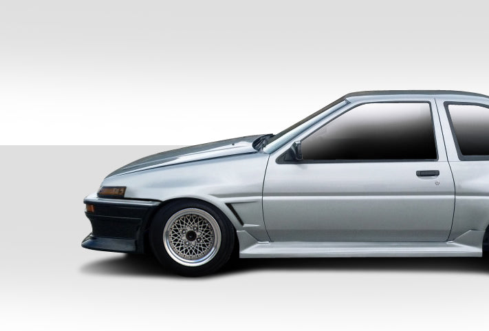 Extreme Dimensions Duraflex D-1 Front Fenders Compatible With 1984-1987 Toyota Corolla - 2 Piece - 100697