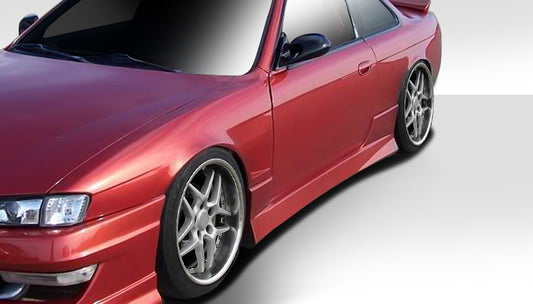 Extreme Dimensions Duraflex Type U Side Skirts Compatible With 1995-1998 Nissan 240SX - 2 Piece - 101647