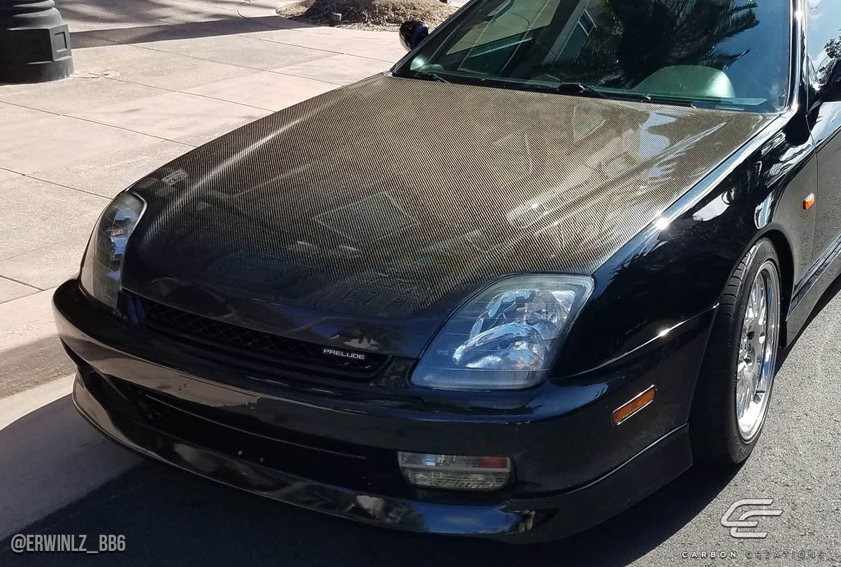 Carbon Creations OEM Look Hood Compatible With 1997-2001 Honda Prelude - 1 Piece - 101908