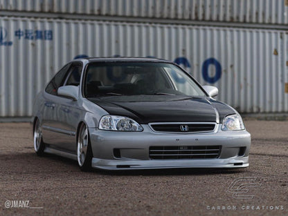 Carbon Creations OEM Look Hood Compatible With 1999-2000 Honda Civic - 1 Piece - 102066