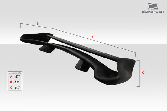 Extreme Dimensions Duraflex Universal Vader Wing Spoiler Body Kit - 1 Piece - 102217