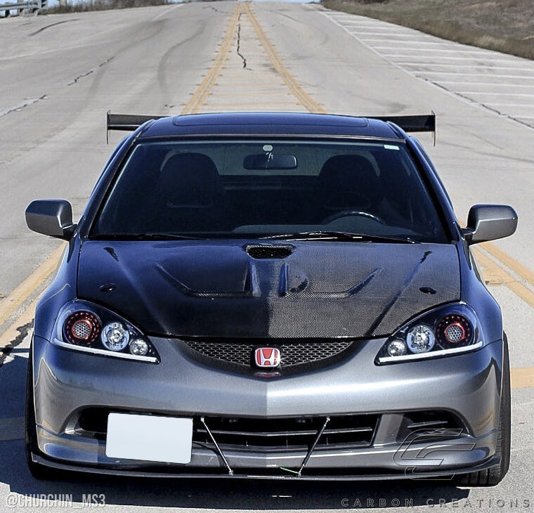 Carbon Creations Type M Hood Compatible With 2002-2006 Acura RSX - 1 Piece - 102622