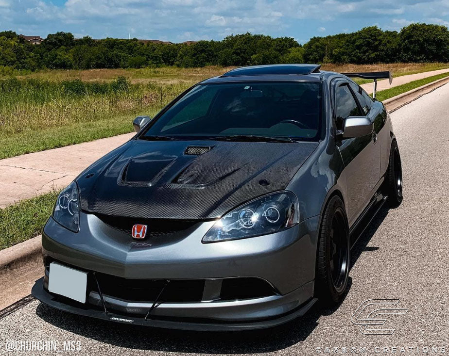 Carbon Creations Type M Hood Compatible With 2002-2006 Acura RSX - 1 Piece - 102622
