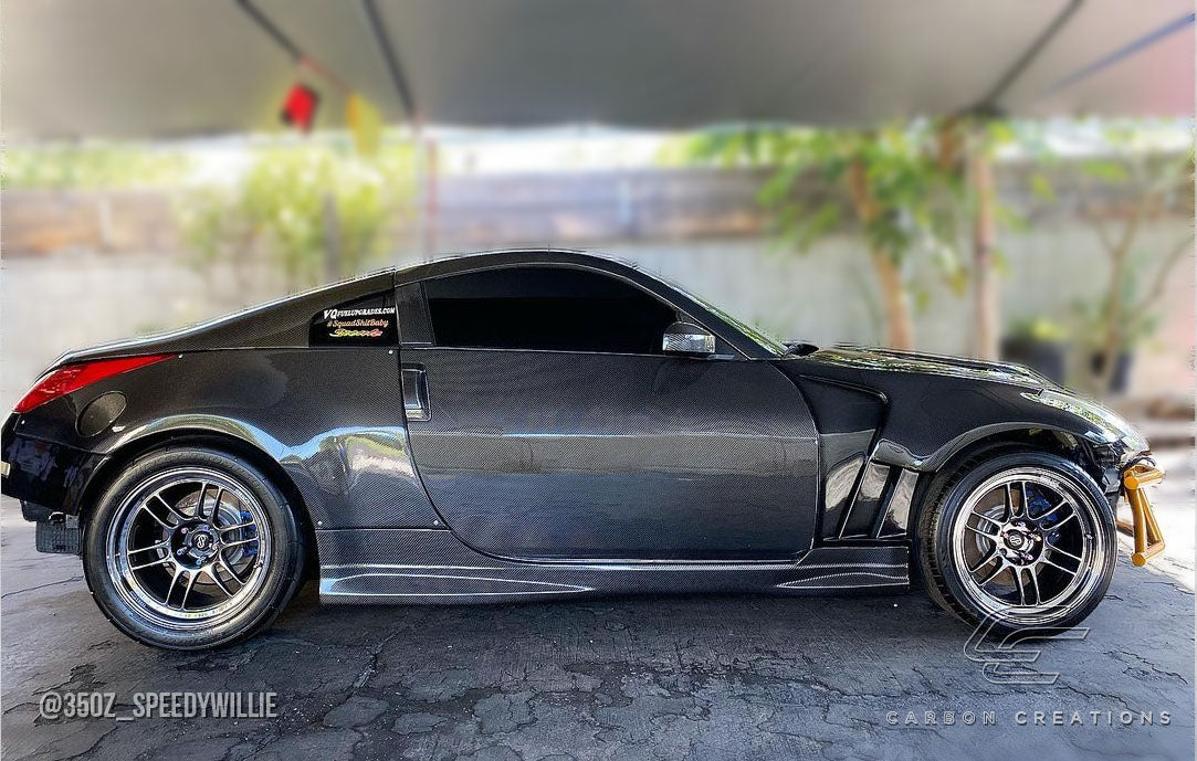 Carbon Creations N-1 Side Skirts Compatible With 2003-2008 Nissan 350Z - 2 Piece - 102794
