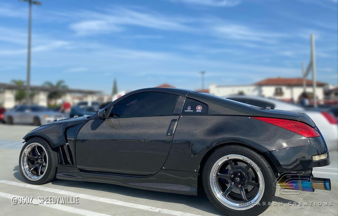 Carbon Creations N-1 Side Skirts Compatible With 2003-2008 Nissan 350Z - 2 Piece - 102794