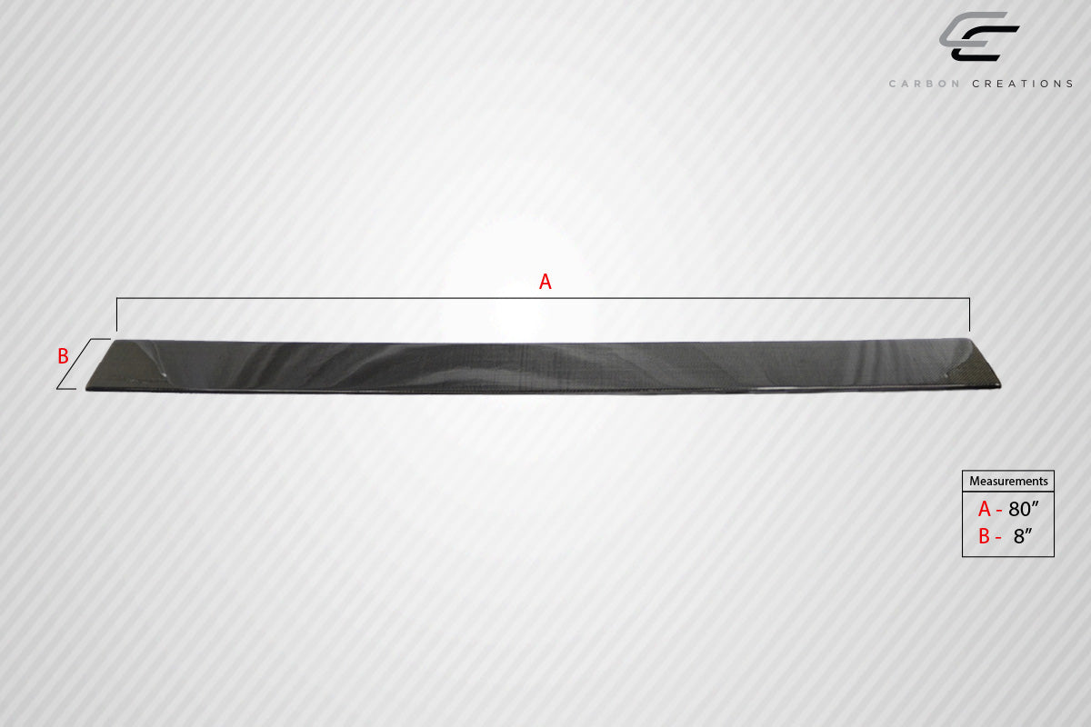 Carbon Creations Universal Side Skirts Splitters - 2 Piece - 102901