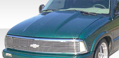 Extreme Dimensions Duraflex Cowl Hood Compatible With 1994-2004 Chevrolet S-10 - 1 Piece - 103017