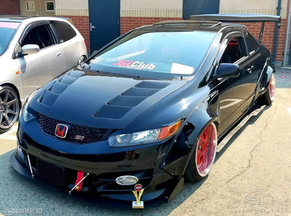 Carbon Creations Circuit Hood Compatible With 2006-2011 Honda Civic - 1 Piece - 103131