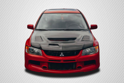 Carbon Creations C-1 Hood Compatible With 2003-2006 Mitsubishi Evolution - 1 Piece - 103203