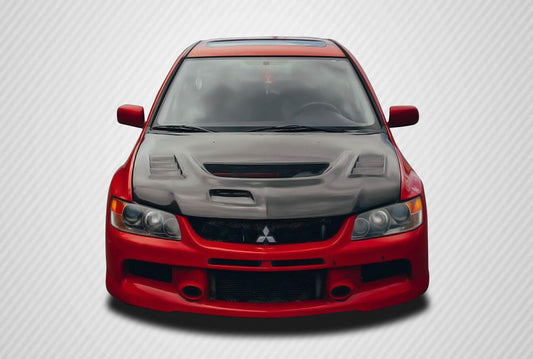 Carbon Creations C-1 Hood Compatible With 2003-2006 Mitsubishi Evolution - 1 Piece - 103203