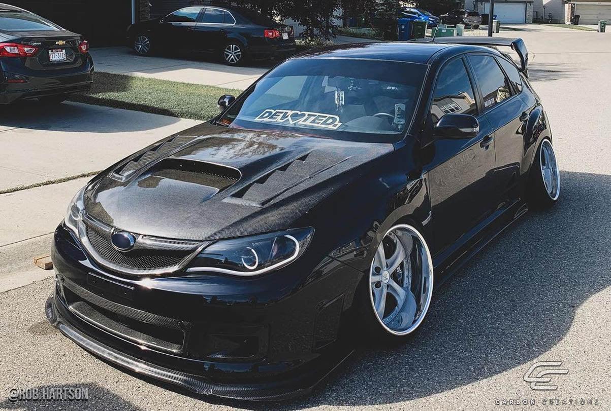 Carbon Creations GT Concept Hood Compatible With 2008-2014 Subaru Impreza - 1 Piece - 104657