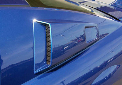 Couture CVX Window Scoop Louvers Compatible With 2005-2009 Ford Mustang - 2 Piece - 104797