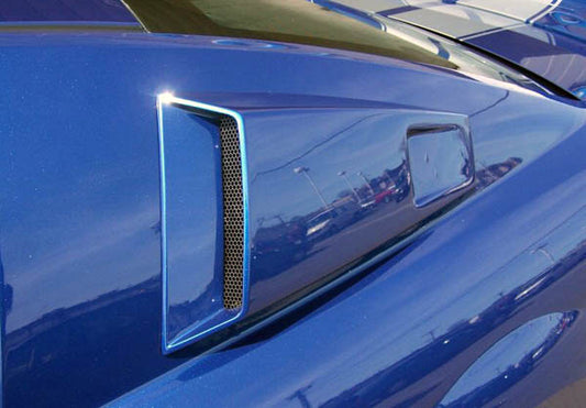 Couture CVX Window Scoop Louvers Compatible With 2005-2009 Ford Mustang - 2 Piece - 104797