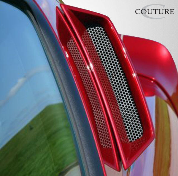 Couture CVX Window Scoop Louvers Compatible With 2005-2009 Ford Mustang - 2 Piece - 104797