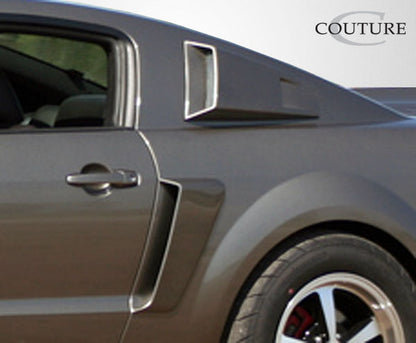 Couture CVX Window Scoop Louvers Compatible With 2005-2009 Ford Mustang - 2 Piece - 104797