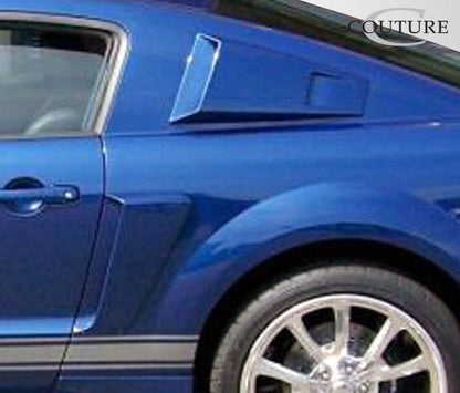 Couture CVX Window Scoop Louvers Compatible With 2005-2009 Ford Mustang - 2 Piece - 104797