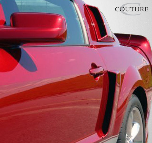 Couture CVX Window Scoop Louvers Compatible With 2005-2009 Ford Mustang - 2 Piece - 104797