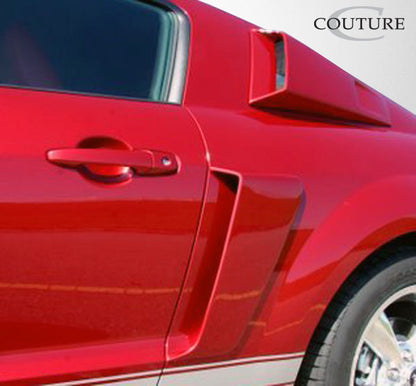 Couture CVX Window Scoop Louvers Compatible With 2005-2009 Ford Mustang - 2 Piece - 104797