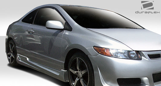 Extreme Dimensions Duraflex TR-N Side Skirts Compatible With 2006-2011 Honda Civic - 2 Piece - 104930