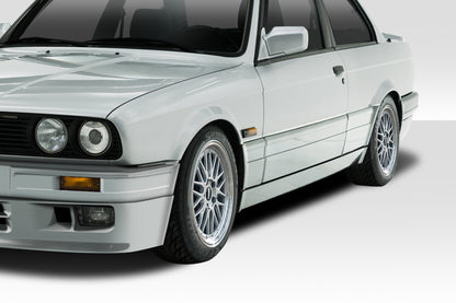 Extreme Dimensions Duraflex M-Tech Side Skirts Compatible With 1984-1991 BMW 3 Series - 2 Piece - 105046