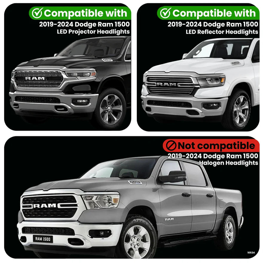 Dodge Ram 1500 Dynamic Headlight Adapter for LED Headlights (2019-2024)