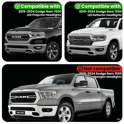 Dodge Ram 1500 Dynamic Headlight Adapter for LED Headlights (2019-2024)