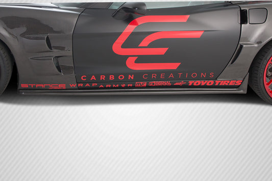 Carbon Creations ZR Edition Side Skirts Compatible With 2005-2013 Chevrolet Corvette - 2 Piece - 105770
