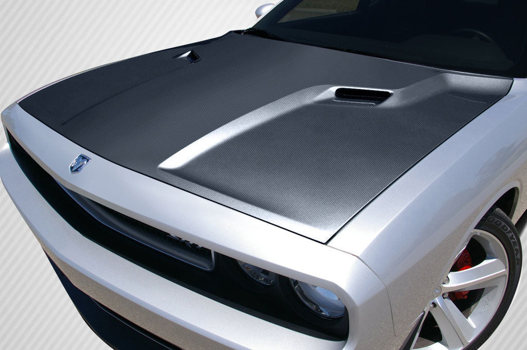 Carbon Creations SRT Look Hood Compatible With 2008-2023 Dodge Challenger - 1 Piece - 105786