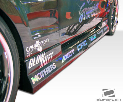 Extreme Dimensions Duraflex Circuit Side Skirts Rocker Panels Compatible With 2005-2014 Ford Mustang - 2 Piece - 105858