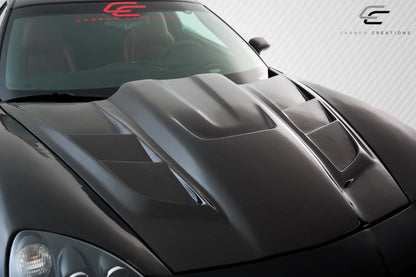 Carbon Creations ZR Edition 2 Hood Compatible With 2005-2013 Chevrolet Corvette - 1 Piece - 106142