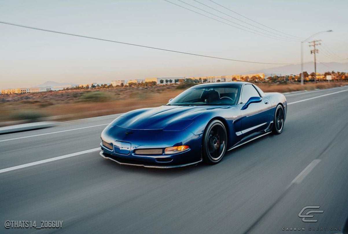 Carbon Creations C5R Front Lip Spoiler Compatible With 1997-2004 Chevrolet Corvette - 1 Piece - 106146