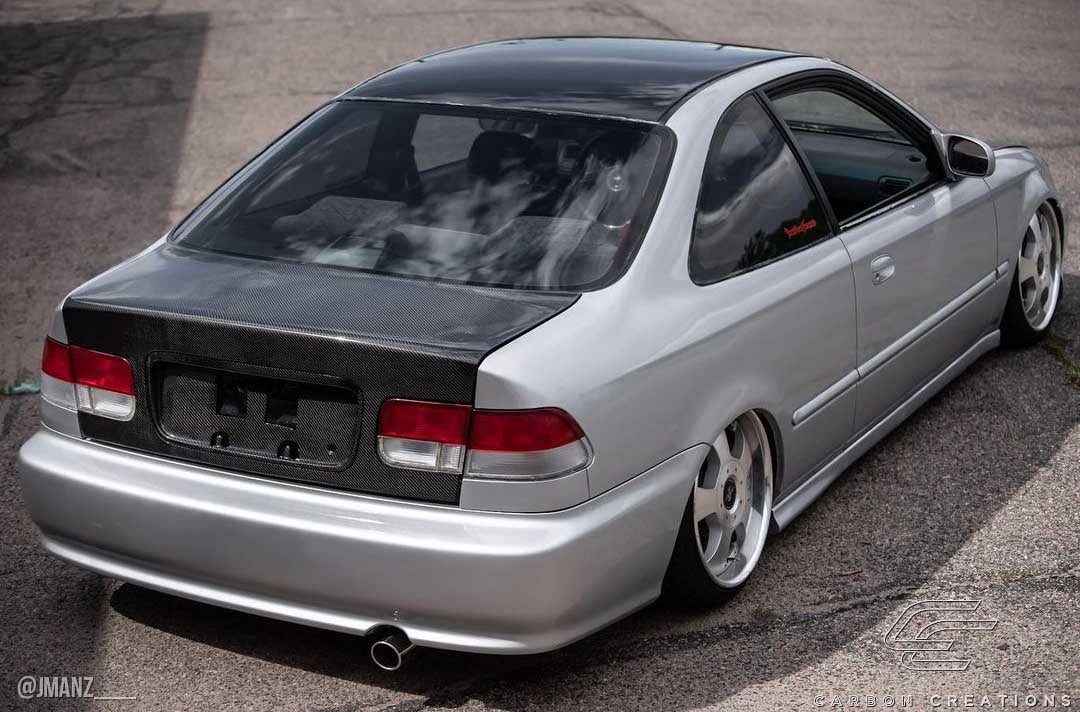 Carbon Creations OEM Look Trunk Compatible With 1996-2000 Honda Civic 2DR - 1 Piece - 106381