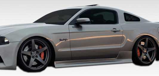 Extreme Dimensions Duraflex Tjin Side Skirts Compatible With 2005-2014 Ford Mustang - 2 Piece - 106481
