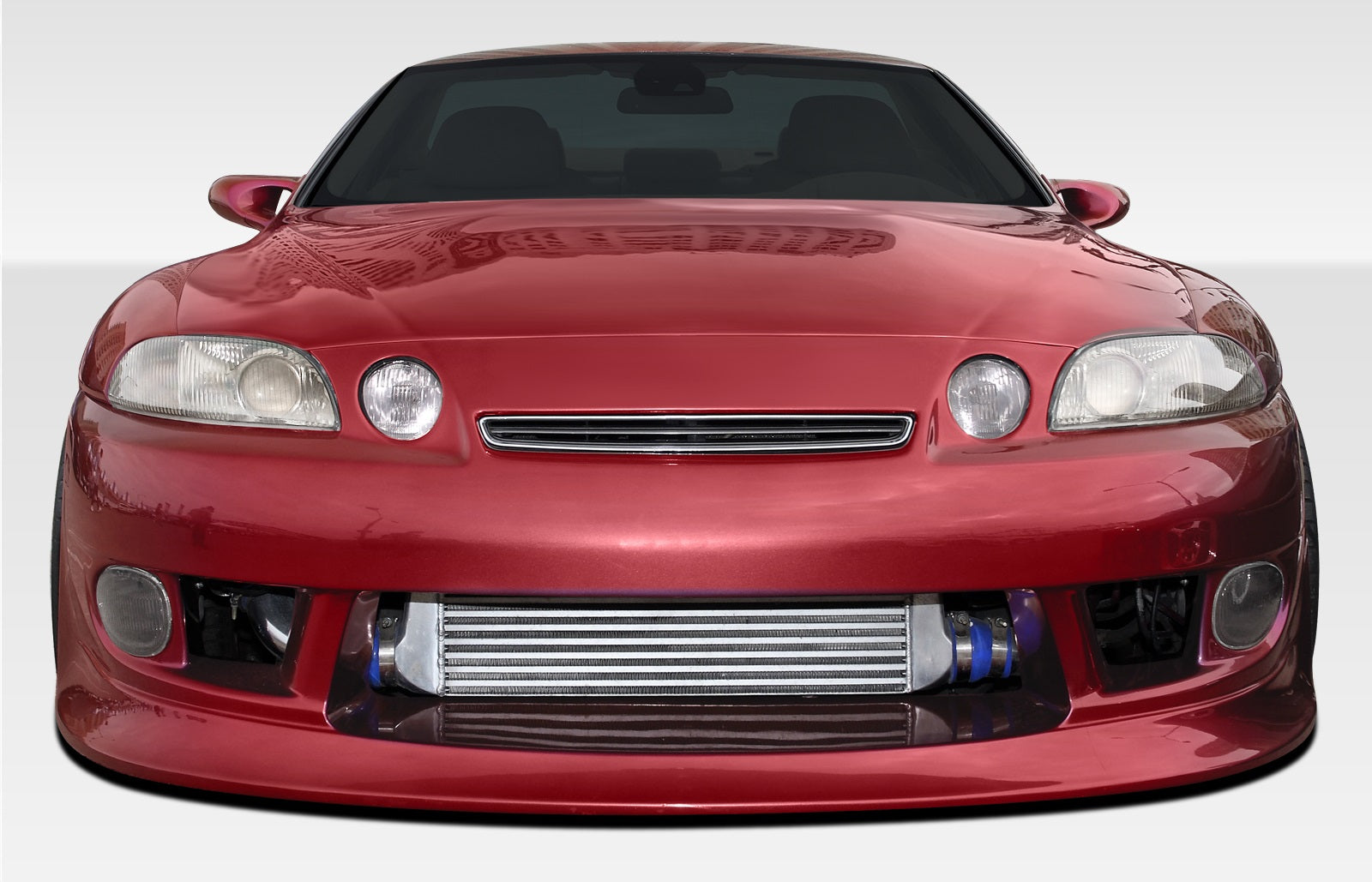 Extreme Dimensions Duraflex V-Speed Wide Body Front Bumper Cover Compatible With 1992-2000 Lexus SC - 1 Piece - 106571