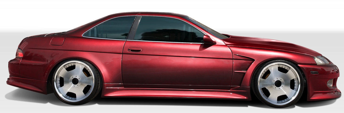 Extreme Dimensions Duraflex V-Speed Wide Body Side Skirts Rocker Panels Compatible With 1992-2000 Lexus SC - 2 Piece - 106572