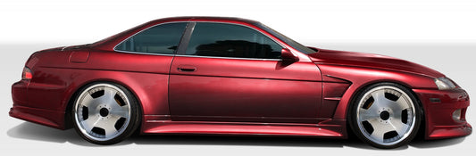 Extreme Dimensions Duraflex V-Speed Wide Body Side Skirts Rocker Panels Compatible With 1992-2000 Lexus SC - 2 Piece - 106572