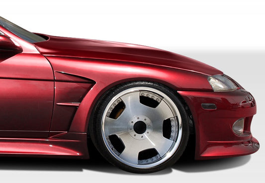 Extreme Dimensions Duraflex V-Speed Wide Body Front Fenders Compatible With 1992-2000 Lexus SC - 2 Piece - 106574