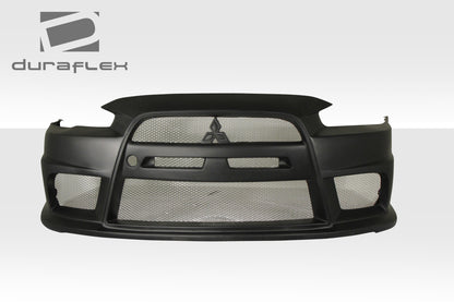 Extreme Dimensions Duraflex Evo X Look Front Bumper Cover Compatible With 2008-2017 Mitsubishi Lancer - 1 Piece - 106953