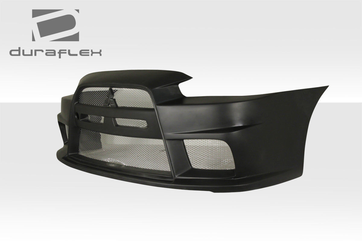 Extreme Dimensions Duraflex Evo X Look Front Bumper Cover Compatible With 2008-2017 Mitsubishi Lancer - 1 Piece - 106953
