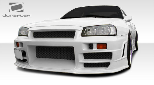 Extreme Dimensions Duraflex R324 Conversion Front Bumper Cover Compatible With 1989-1994 Nissan Skyline - 1 Piece - 106600
