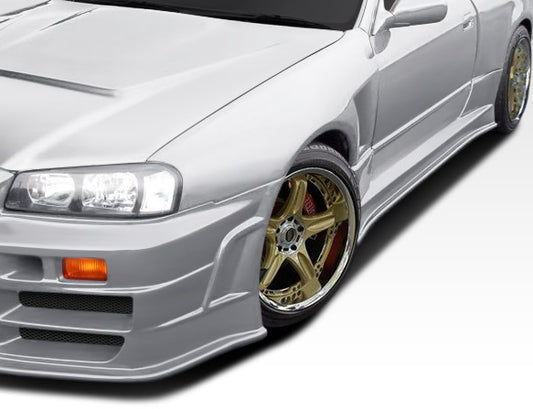 Extreme Dimensions Duraflex R324 Conversion Front Fenders Compatible With 1989-1994 Nissan Skyline - 2 Piece - 106603